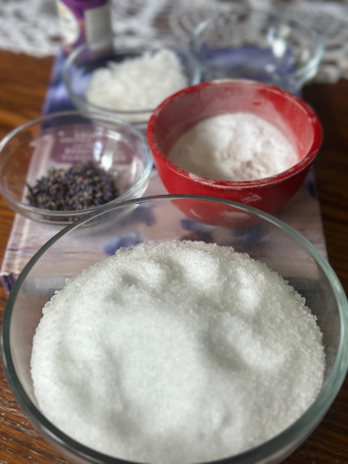 Lavender bath salts with Magnesium