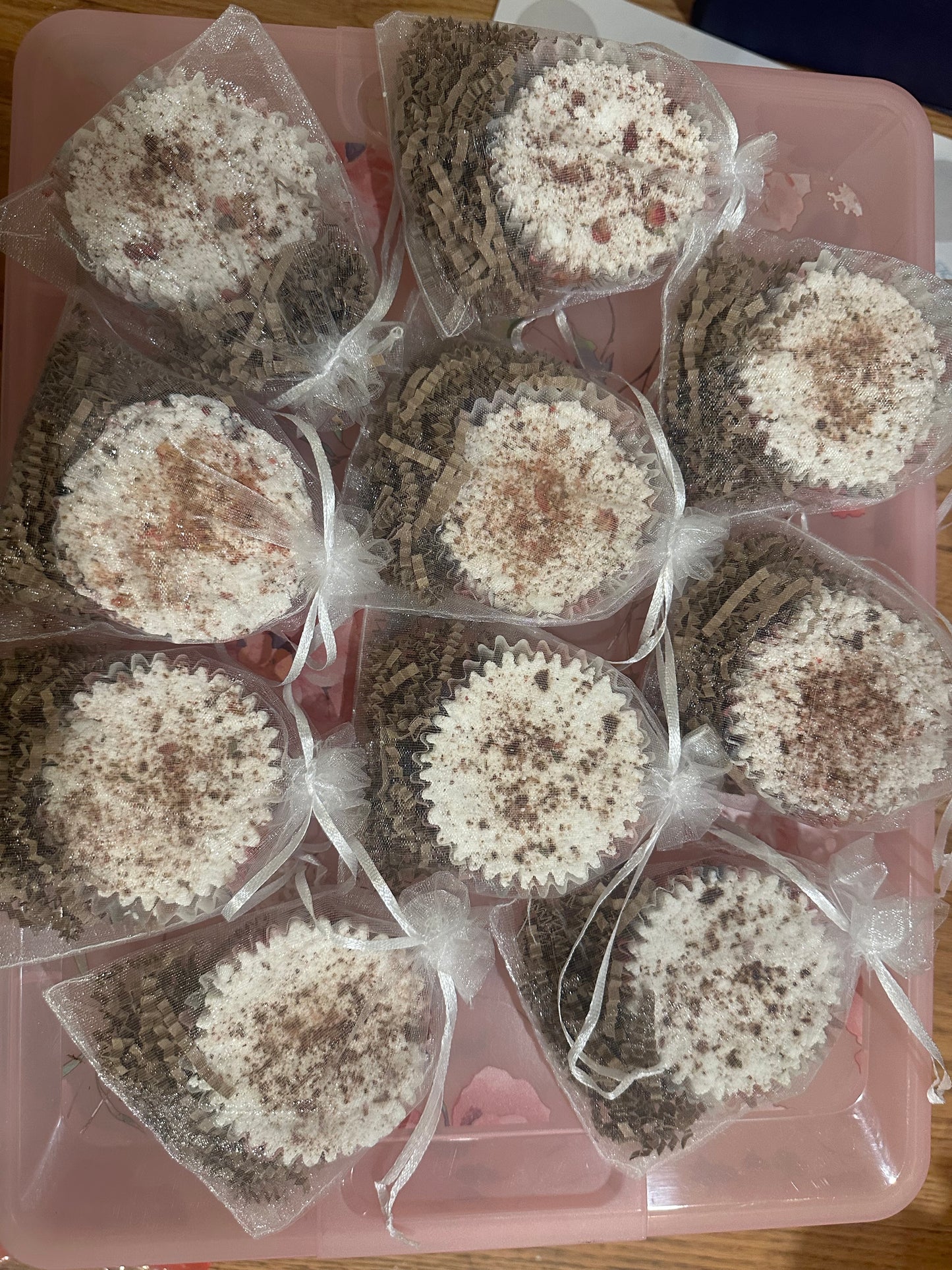 Strawberry cupcake BATH BOMBS