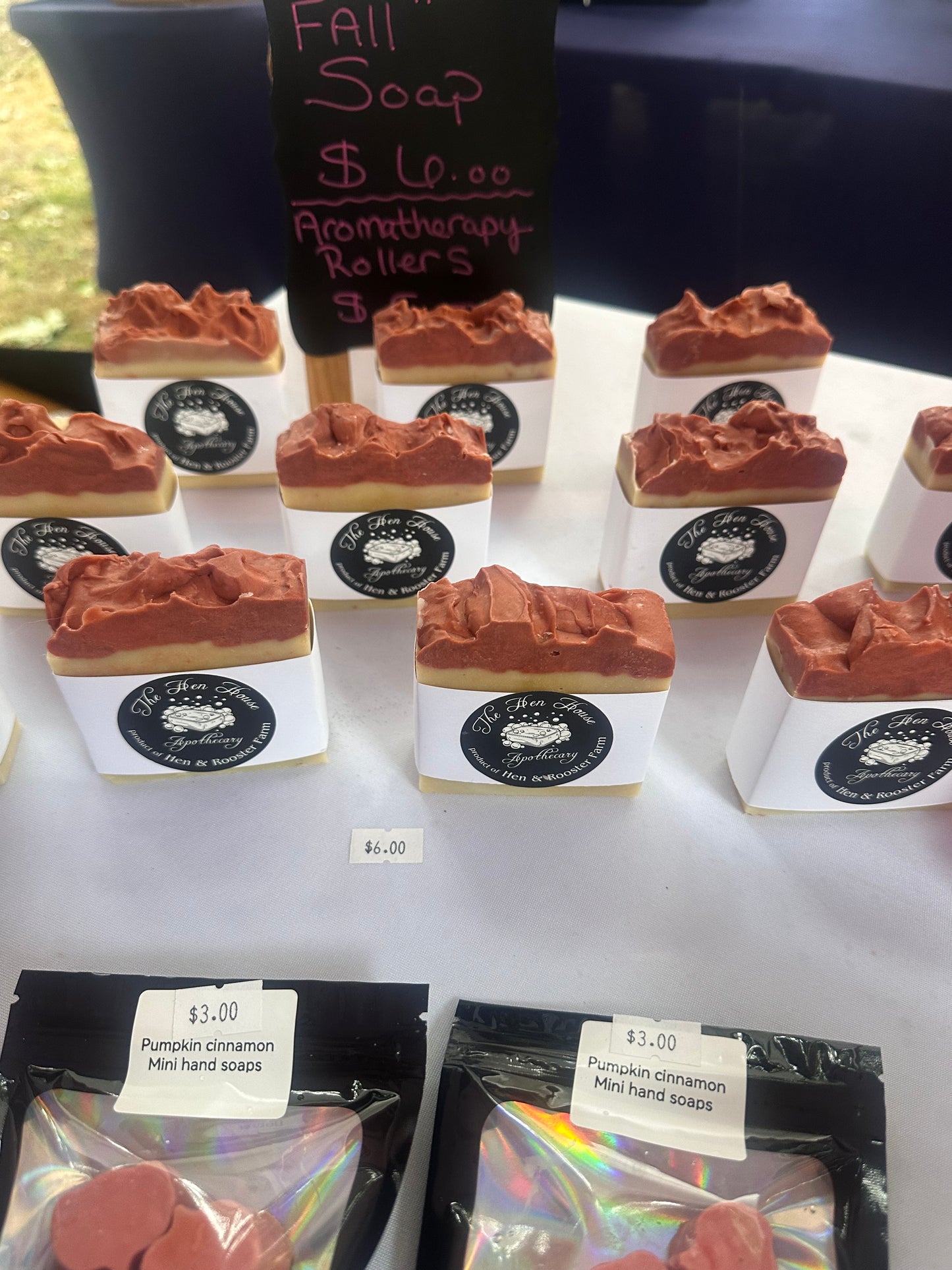 Homemade Tallow Soap Spiced Apple Rum scented