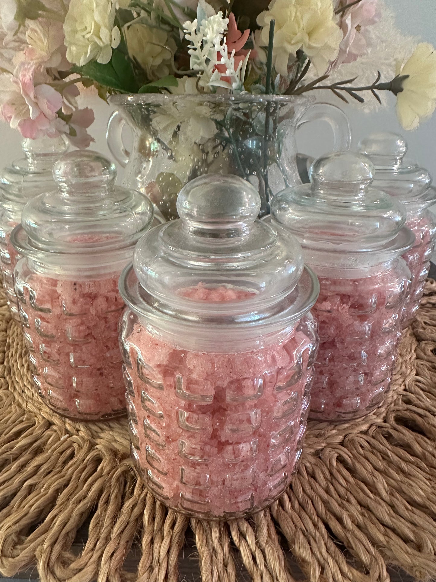 Strawberry sugar scrub