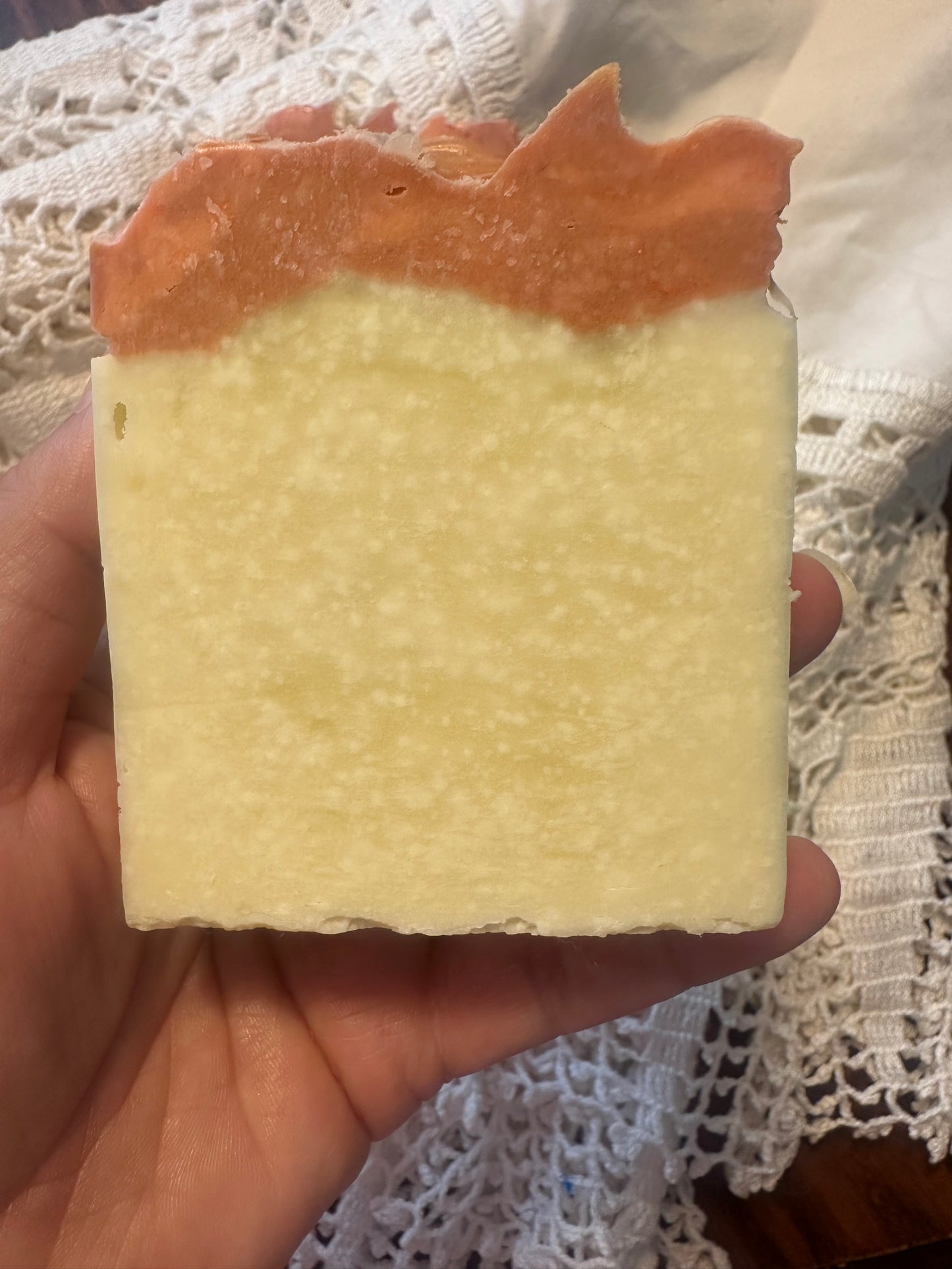 Homemade           Tallow Soap Cinnamon Fir scented