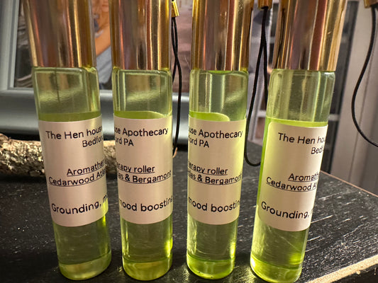 Cedarwood Atlas and Bergamont Aromatherapy Rollers