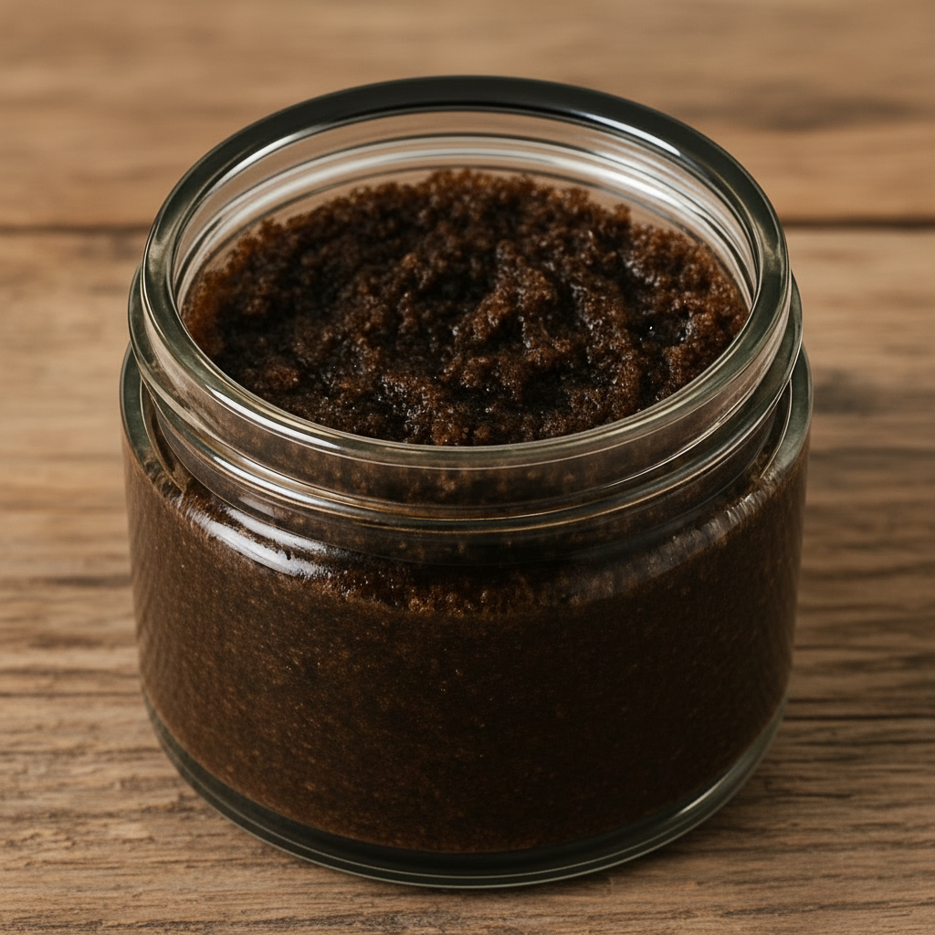 Facial coffee scrub