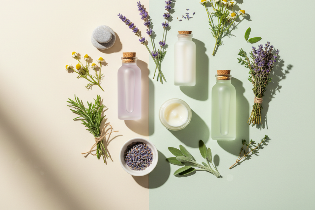 skin care in a light color so that black font shows up